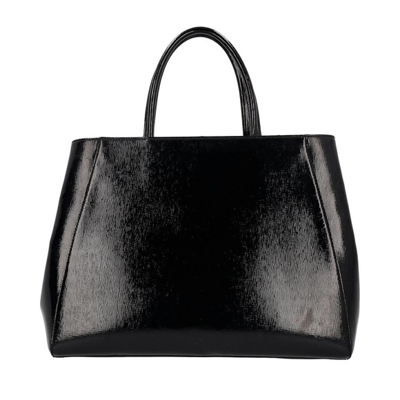 FENDI Patent Medium 2 Jours Elite Tote Black - Picture 6 of 8